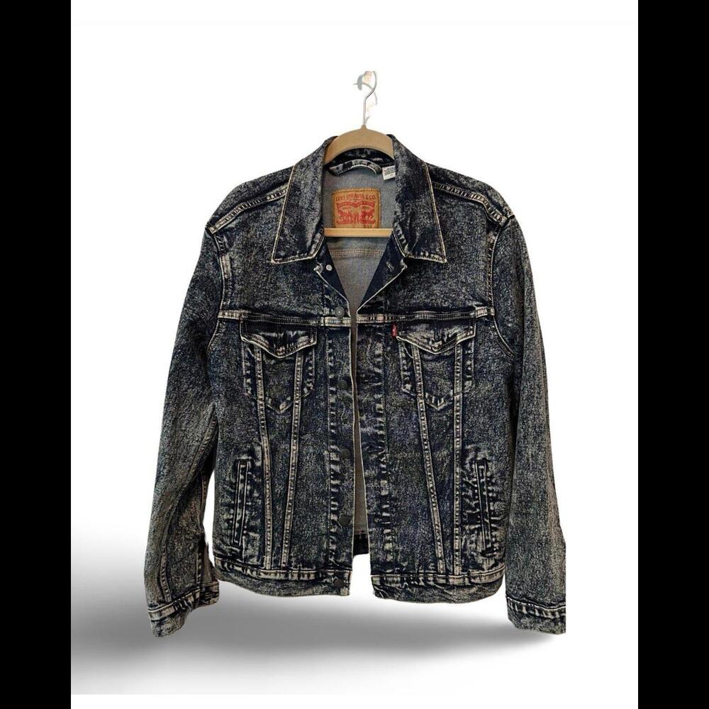 Levi’s Indigo Acid Wash Trucker Jacket